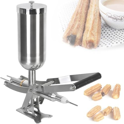 JINGEDD Handelshandbuch ChurrofüLler Latin Obst Donut FüLlmaschine Churro Maker FüLlmaschine Edelstahl Donut FüLlmaschinen Donut Maker Maschinen FüR Kitchen Restaurant