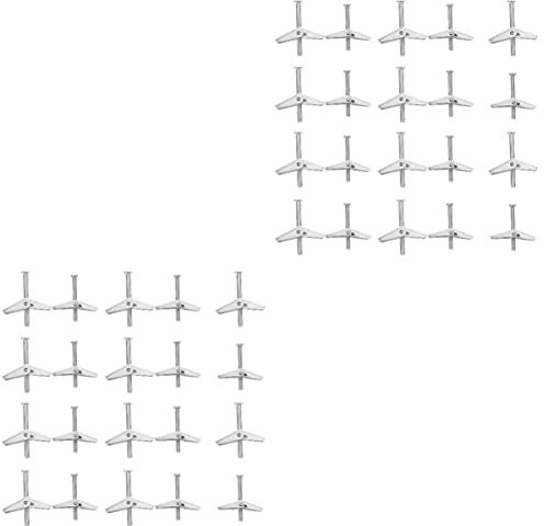 Selbstschneidende Schrauben, 40 Stück, Dehnschrauben, Wandanker und Schrauben for Trockenbau-Hohlwandbefestigungen, Trockenbau-Anker-Set, Flügelmuttern-Sortiment-Set
