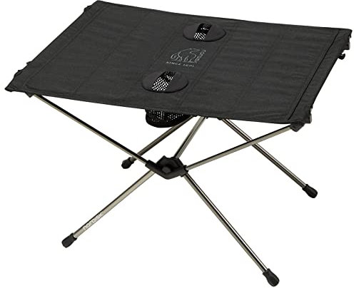 Nordisk Campingtisch Rolltisch Risskov Falttisch Klapptisch Leicht Alu 58x39 cm Black