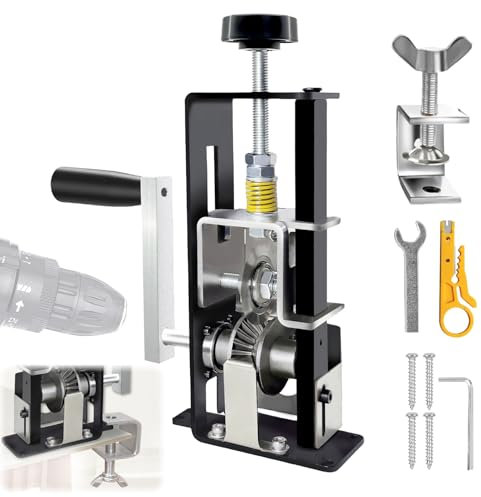 Máquina pelacables manual o accionada por taladro, máquina peladora de cables para alambre de chatarra de 1 a 25 mm, con manivela, pelacables de cobre para reciclaje de chatarra de cobre, color negro