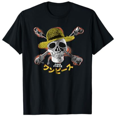 One Piece Straw Hat Jolly Roger Maglietta
