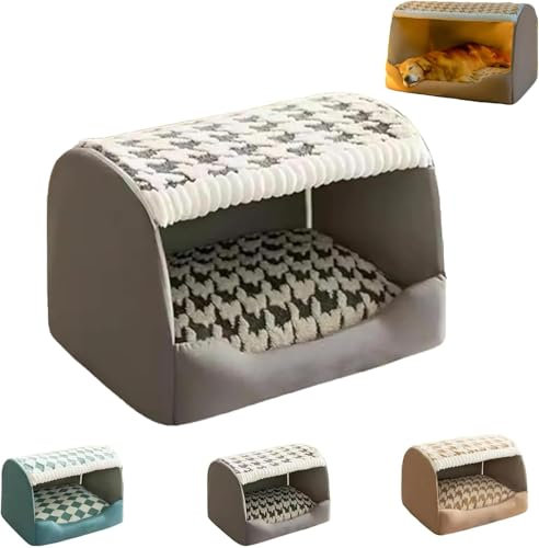 BESTXH Grau,XL, GemüTliche HundehüTte, GemüTliches HundehüTtenbett, GemüTliches HundehüTtenbett Von Doggocomfy, GemüTliches HundehüTtenbett Von Doggo Comfy, HundehüTte FüR Den Innenbereich