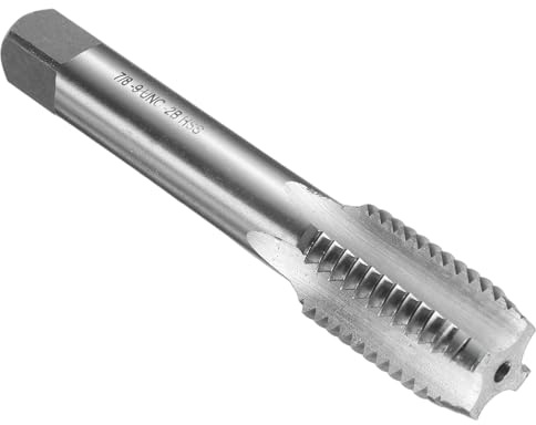 QUARKZMAN Hand Gewindebohrer, 7/8-9 UNC Amerikanische Gewindeschneider, Rechtshänder HSS6542, Geradnut-Schlichtschneider(SB)