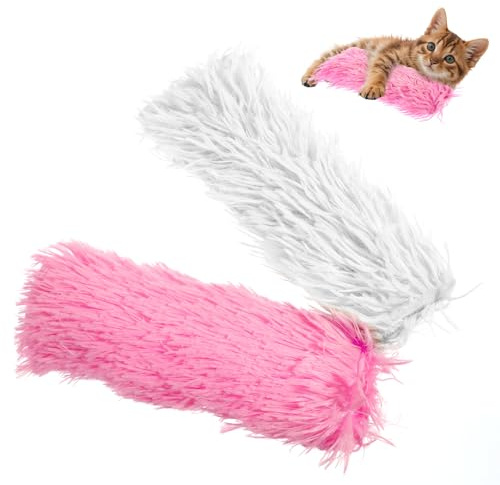 Classicseali 2 Stück Katzenminze Kissen für Katzen,Katze Minzekissen,Katzenminze Polster Spielzeug,Weich und Langlebig Catnip Kissen,Interaktives Spielzeug,Linderung der Langeweile bei Katze