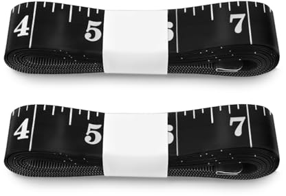 2 Stück Weiche Maßbänder, Körpermaßbänder, Schneidermaßbänder, Praktische Doppelseitige Skalen Einziehbare Maßbänder, Geeignet für Handwerker und Schneider, 120 Zoll/300 cm