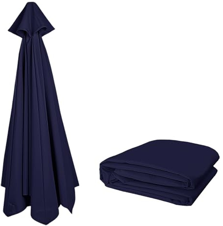 Toile de rechange durable pour parasol de terrasse – Protection UV et imperméable – 3,50 m – Pour parasol de marché – Protection UV et imperméable – Housse uniquement