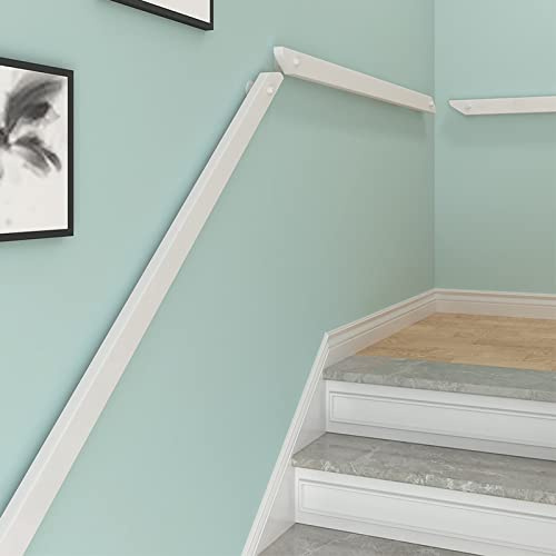 Stair il Barre d'appui de sécurité pour escalier intérieur, balustrade antidérapante sans obstacle, rampe murale de 80 cm, design en bois massif pour une stabilité accrue