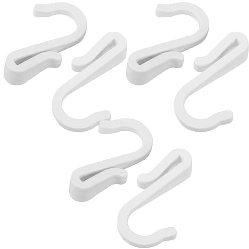 Uonlytech Crochets En S Multifonctionnels En Plastique Blanc 6 Pièces Pour Cuisine Et Salle De Bain Crochets Robustes Pour Rangement D'Ustensiles Serviettes Sacs Et Organisation Pratique