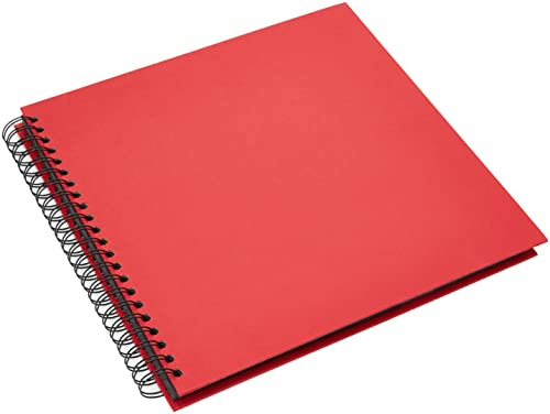 Rössler - S.O.H.O. Fotoalbum 290x290 mm Schwarze Seiten Rot | Fotobuch zum Einkleben und Gestalten von Erinnerungen, Reisen und besonderen Momenten