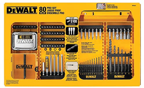 DEWALT DW2587 80-Piece Professional Drilling/Driving Set