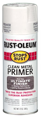 12 oz. White Clean Metal Primer Spray Paint [Set of 6]