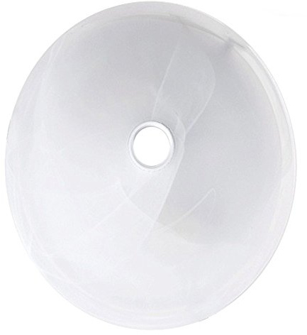 Maclean MCE22 Lampenglas Glas Decke Lampe Leuchte Deckenleuchte Wandleuchte Plafon Sensor Pir Infrarot weiss 30cm 30 cm