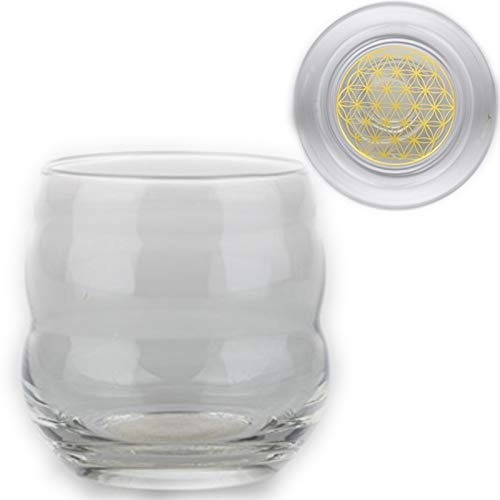 Natures-Design - Mythos mit Blume des Lebens in Gold - 6er Set Gläser