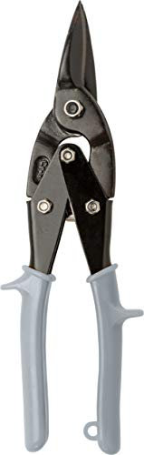 kwb 250mm Straight Sheet Metal Shears for Wide Curves / Short Straight Cuts, Designed for Sheet Metal up to 1.5mm and Stainless Steel up to 1mm