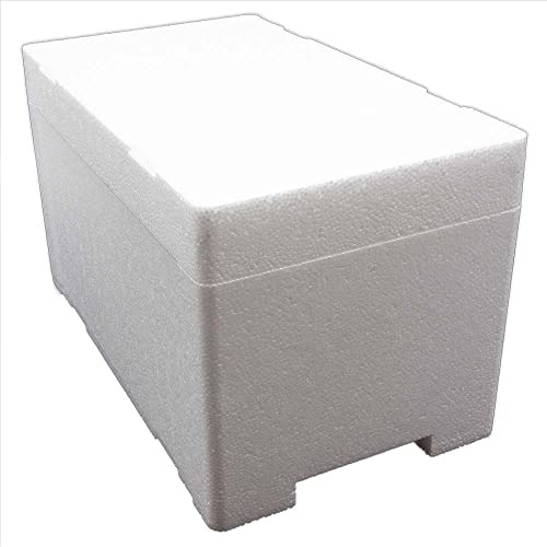 Terra Exotica Styroporbox/Thermobox - 8,0 Liter - 38 x 22 x 22 cm/Wandstärke 3 cm - Styrobox