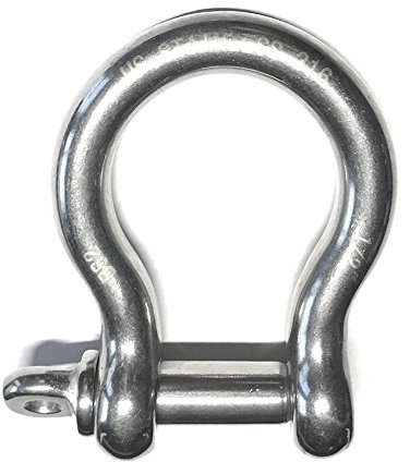 US STAINLESS Stainless Steel 316 Forged Bow Shackle 1/2 (12mm) Marine Grade