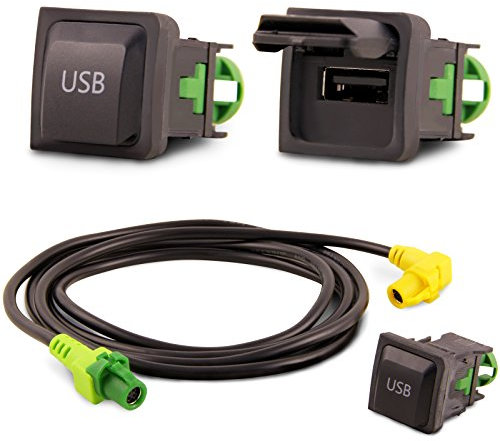 Adapter Universe USB Empotrable Bloque Cable Radio De Coche para VW RCD510 RNS315 RCD030