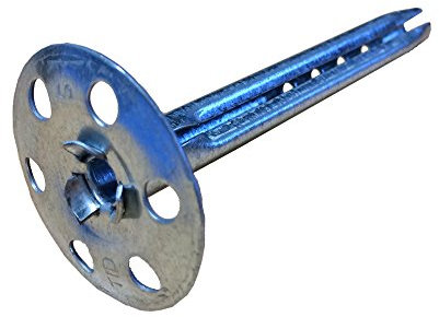 SBS Tellerdübel | 8 x 60 mm | 20 Stück | Schlagdübel | Dämmdübel | Metall-Teller-Dübel Metall-Dämmstoffhalter