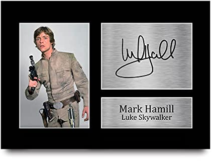 Mark Hamill Autogramm, A4-Druck, Star Wars Foto, tolle Geschenkidee