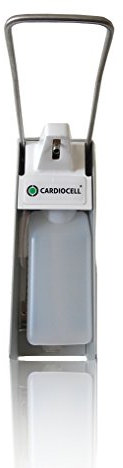Universalspender, Seifenspender, Desinfektionsspender, Eurospender, Wandspender Premium line aus Aluminium Ausführung 500ml, inkl. Edelstahlpumpe von Cardiocell® (1)