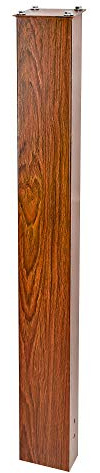 Mail Boss 7124 In- Ground Steel Mounting Mailbox Post, Wood Grain