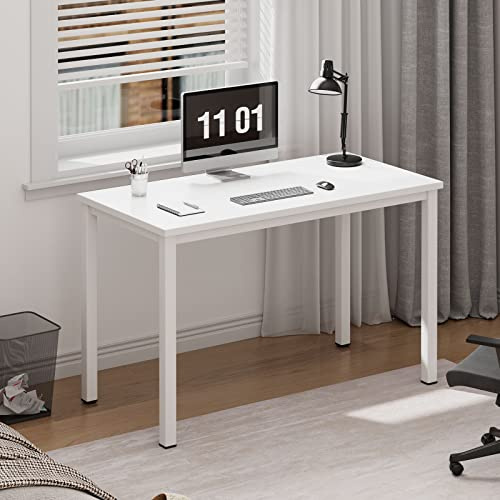 SogesHome Computertisch 80 x 40 cm Kompakter Schreibtisch Büroschreibtisch Eckschreibtisch für den kleinen Schreibtisch im Home Office, weiß AC3DW-8040-SH