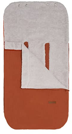 Baby's Only - Sommer Fußsack Babyschale 0+ - Breeze - Atmungsaktiv und absorbierend - Hydrophile Stoff aus 100% Baumwolle - Für 5- und 3-Punkt-Gurten Autositz - Rost