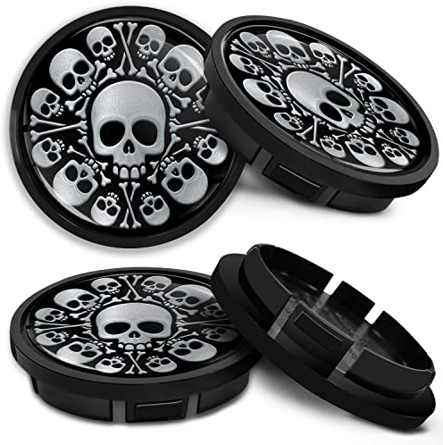 SkinoEu Nabendeckel 66mm kompatibel mit VW 4er Set Nabenkappen CR 10