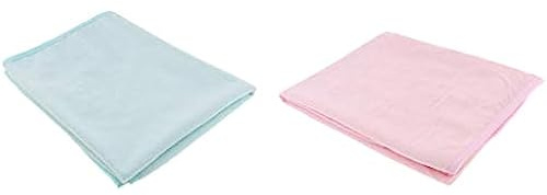 Paquete de 2 protectores de cama para incontinencia de 60 x 90 cm, impermeables, lavables, protectores de cama reutilizables, protector de colchón