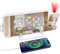 Bestcool Projection Alarm Clock for Bedroom, Colorful Digital Alarm Clock Mirror Alarm Clocks Bedside with 180°Projector Auto Dimmer Display USB Charging 5 Dimmer Snooze 12/24H for Home,White