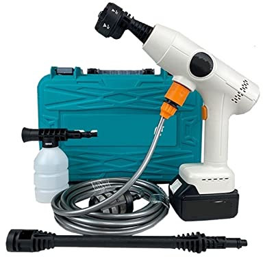 Idropulitrice ad alta pressione 120 Bar Idropulitrice elettrica senza fili ad alta pressione Ricaricabile Auto Lavaggio auto Pistola a spruzzo Pistola ad acqua per batteria 18V Affrontare una variet