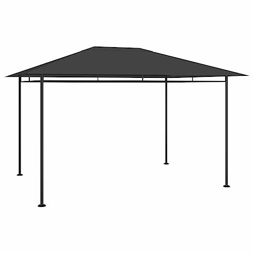 ARKEM Pavillon 384x281x270 cm Anthrazit 180 g/m² Grillpavillon Gartenpavillon Pop Up Zelt