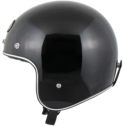 Nishua Jet 2 Evo Jethelm, ECE Zertifiziert - Maximale Verkehrssicherheit, Robuster & Komfortabler Motorradhelm, Ideal als Roller Helm & Vespa Helm, Doppel-D Verschluss, Klares Visier, S-XXL