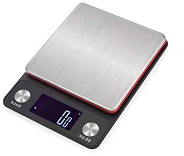 SdaryWare Bilance elettroniche da Cucina di precisione, bilance Alimentari Impermeabili in Acciaio Inossidabile, Display ad Alta Definizione, Design appendibile (10 kg/1 g)
