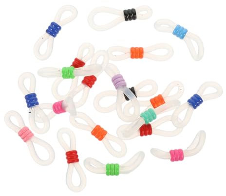 Tofficu 40stücke Brillenkettenenden Aus Silikon Anti-rutsch Brillenband-enden Einstellbarer Brillenverbinder Für Brillen Sonnenbrillen Diy-halsketten-befestigungen
