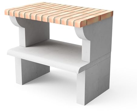 MOVELAR - Maipú Plus XL para Barbacoa de Obra Prefabricada (Gris, naranja - 86,5 x 58 x 58 cm) - Uso en Exteriores