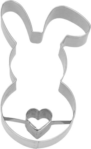 Birkmann, Ausstechform Hase mit Herz, Edelstahl, 2,5×4,7×7,5 cm