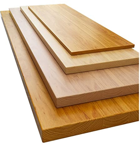 Schreibtischplatte aus Holz für Zuhause und Büro, Stehtischrahmen, universelles einteiliges Design, extra breite Arbeitsfläche, individuelle Holzfarbe, 140 x 70 x 2,5 cm