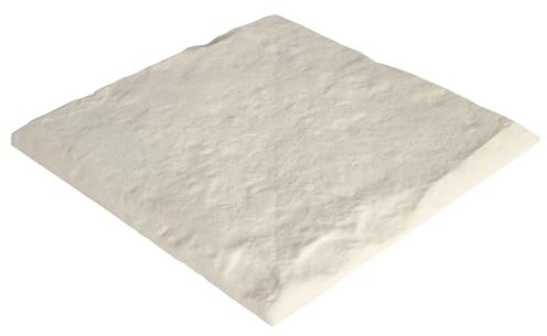 COSTWAY Trittsteine für Garten, 8er Set, Gehwegplatten 39,5 x 39,5 cm, Steinplatten aus Polypropylen, Gartenplatte Beetplatte inkl. 32 Erdspießen, ​​für Rasen, Garten, Wege, Beige