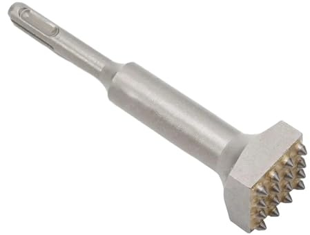 MJINA Gubia de Ranura con Punta de aleación, cincel Redondo Plano, Martillo eléctrico for losas de Piedra, Puentes, Paredes y pavimento de Cemento.