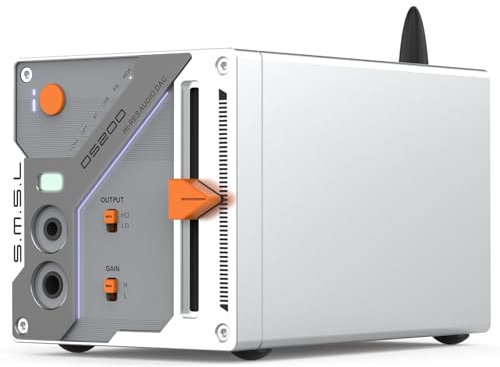 SMSL DS200 DAC Amp Headphone Amplifier Bluetooth 5.1 2x CS43131 Chip MQA CD Stereo Digital-to-Analog Converter 3.5mm&4.4mm Balanced HP Output XMOS XU-316 32bit/768kHz USB/Optical/Coaxial/BT Input