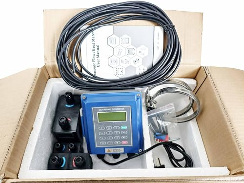 HFBTE Fixed Clamp-on Ultrasonic Flow Meter Ultrasonic Flowmeters With TS-2-HT TM-1-HT TL-1-HT Three Size High Temperature Transducers For Pipe Diameter DN25 To 6000mm/0.98 To 236.22in -30 To 160℃