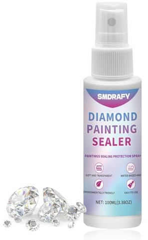 Diamond Painting Versiegelung, Diamantmalerei-Sprühversiegelung, Versiegelung Diamond Painting, Fester Dekorativer Bohrer, Transparent nach dem Trocknen, Hält die Oberfläche Glatt und Schön,100ml