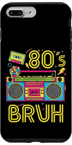 Bruh Boombox Radio stéréo rétro années 80 pour Hommes, Femmes, Enfants Coque pour iPhone 7 Plus/8 Plus