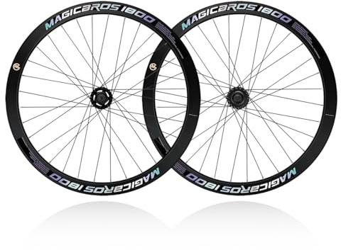 700C Fixed Gear Fahrrad-Laufradsatz Aluminiumlegierung Felgenhöhe 40/60 Mm Single Speed Rennbahn Fahrrad Vorne Hinten Laufräder 100/120 Mm V-Brake Lager Naben
