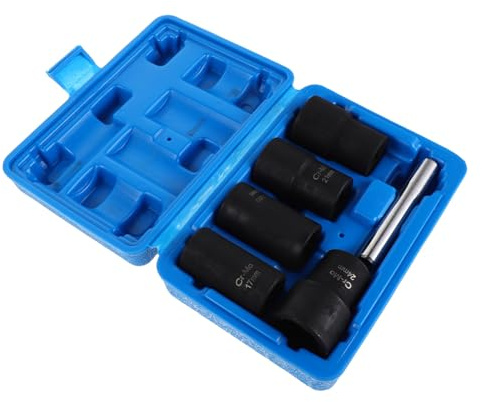 Hemobllo Kit Extracteur D’Écrous Foirés 6 Pièces en Acier Chrome-Molybdène Compatible Multi-Tailles Outil D’Extraction de Boulons Cassés pour Réparation Automobile et Bricolage