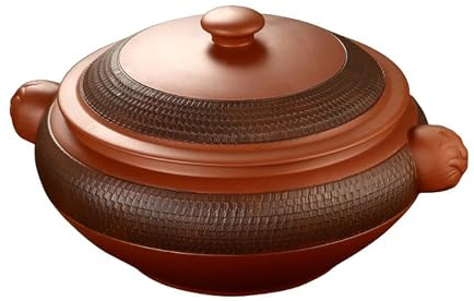 Casserole Dish Ceramics Steam Cooker, Traditional Yunnan Clay Casserole For Stew Chicken Soup, Steam Vegetables And Corn Or Cook Fitness(2700ml)