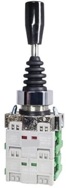 AUBEST Industrial Joystick, Joystick Switches, L-D12 14 22 24 Monolever Spring Return Rocker Toggle Switch Reset 2Way 4Way 22mm 2NO 4NO(LD22)