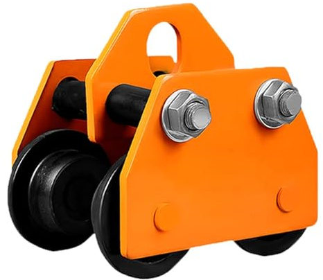 Stahlträger-Handkarre Mit 2.200–6.600 Pfund Kapazität,1–3 Tonnen Manuelle Handkarre, Verstellbare Flanschbreite 2,7–5,5 Zoll,Geeignet For Garagen,Lagerhallen(3ton/6600lbs)