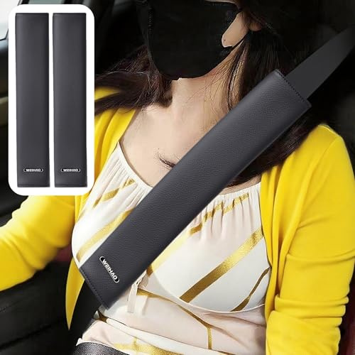 2 pezzi 13 pollici extra lunghi copri cintura di sicurezza per auto, imbottiture per per, imbottitura per in pelle spessa protegge il sedile
